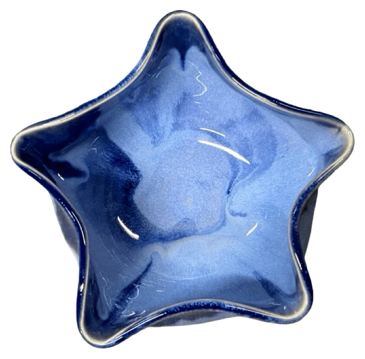 blue star matcha bowl