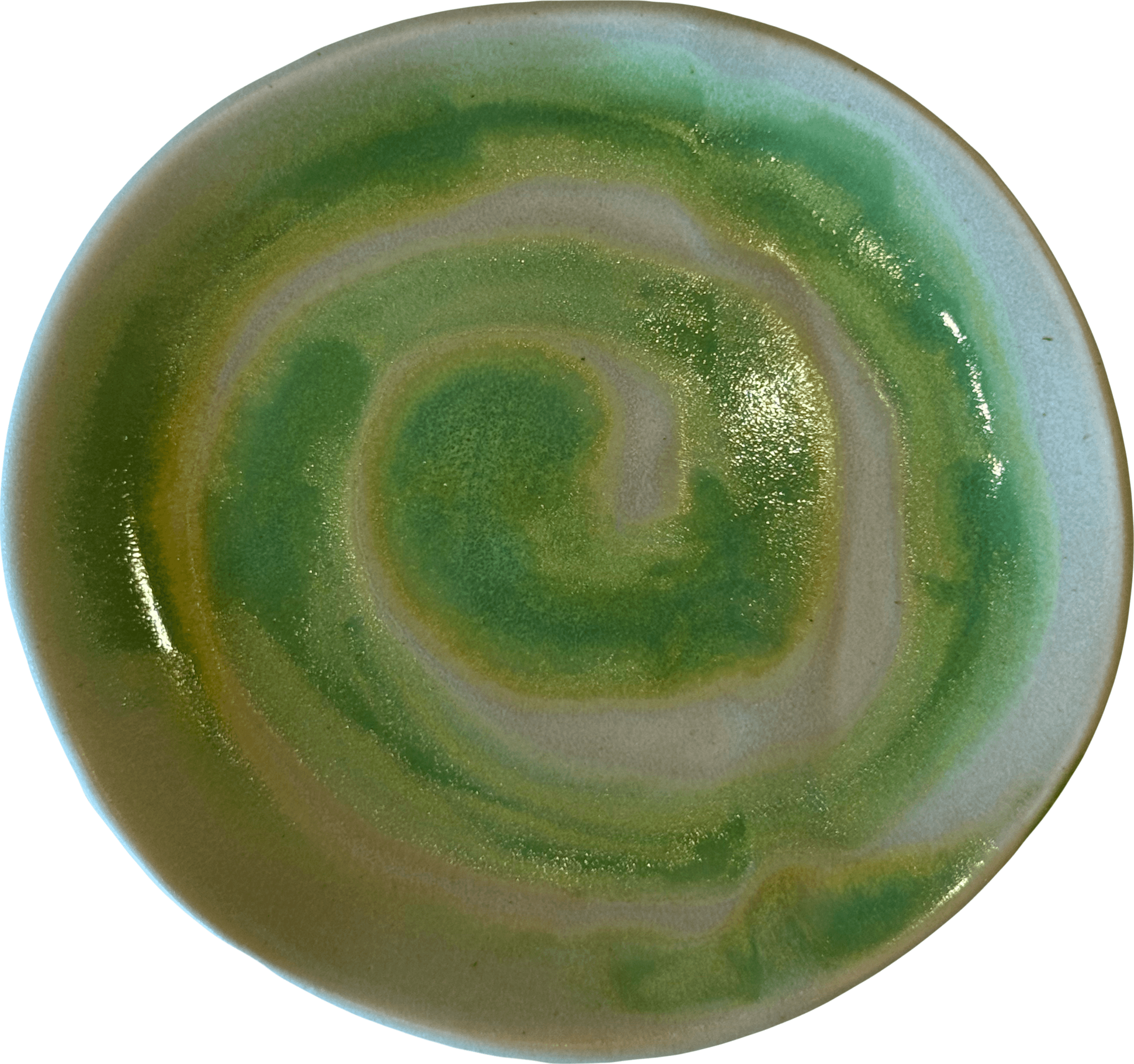 sage swirl plate